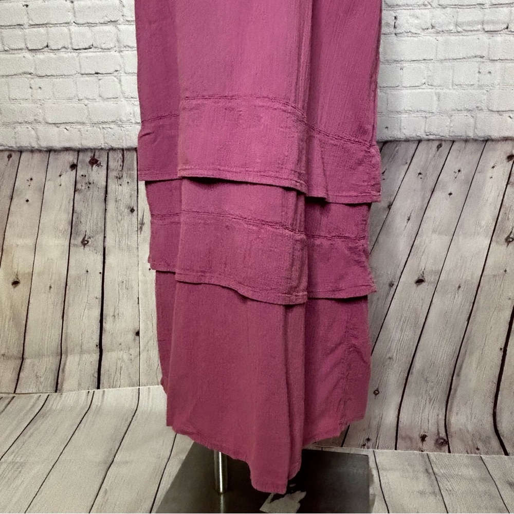 Eucalyptus Handmade in Guatemala Mauve Purple Sleeveless Maxi Dress Size L - Picture 3 of 11
